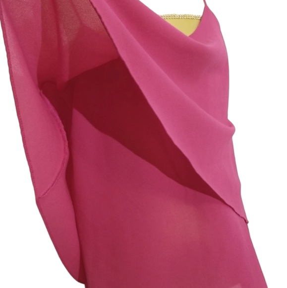 Paper Crane Fuchsia Pink Layered Spaghetti Strap Cami Top - Picture 4 of 8